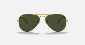 Óculos de Sol Aviator Classic em Ouro e Verde - RB3025 | Ray-Ban® BR